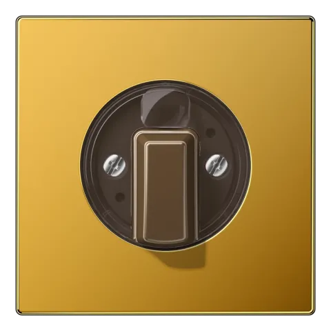 Capa para Interruptores Giratórios Dourado Série LS JUNG GO1941