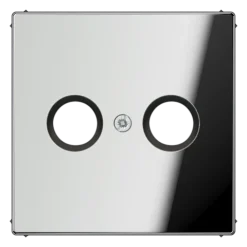 Capa para Tomadas de Antena Cromado Brilhante Série LS JUNG GCR2990TV