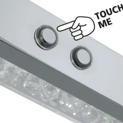 CARDITO 1 Candeeiro de Teto LED Ajustável com Cristais Cintilantes Elegante 93626