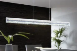 CARDITO 1 Candeeiro de Teto LED Ajustável com Cristais Cintilantes Elegante 93626