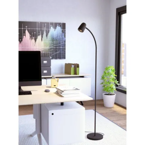 CARLO Candeeiro de Pé LED E14 - Design Esguio e Elegante | EGLO 902172