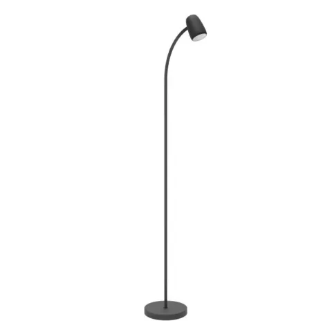 CARLO Candeeiro de Pé Preto EGLO - Luz Ajustável 85cm 902171