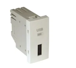 Carregador USB tipo A - branco mate - 45383 SBM - Série Quadro 45 - Efapel