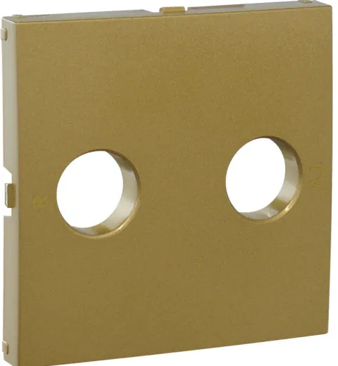 Centro p/Tomada R-TV Dourado EFAPEL 90685 TDU Série Logus 90