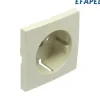 Centro p/Tomada schuko c/obturador Pérola EFAPEL 90632 TPE Série Logus 90