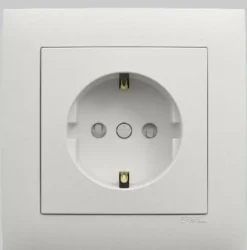 Centro p/Tomada schuko c/obturador Gelo EFAPEL 90632 TGE série logus 90