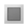 Comutador de Escada Alumínio/Gris, Logus 90 Metallo - Kit Completo