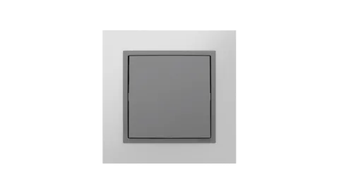 Comutador de Escada Alumínio/Gris, Logus 90 Metallo - Kit Completo