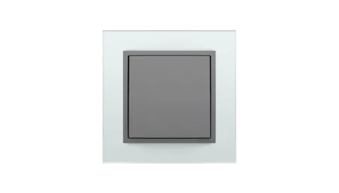 Comutador de Escada Cristal/Gris, Logus 90 Crystal - Kit Completo