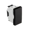 Comutador de escada de 1 módulo, preto mate, Quadro 45 - 45070 SPM