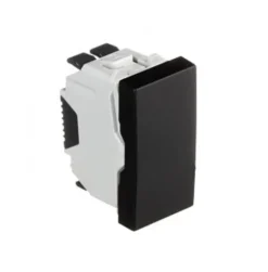 Comutador de escada de 1 módulo, preto mate, Quadro 45 - 45070 SPM