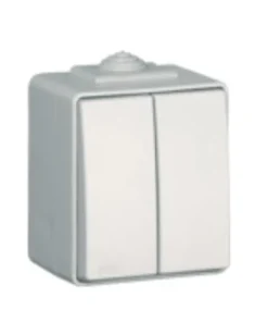 Comutador de Escada Duplo Estanque 250V 16A IP65 Branco Efapel 48101 CBR