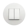 Comutador de Escada Duplo - Siza Vieira - branco mate - Kit Completo