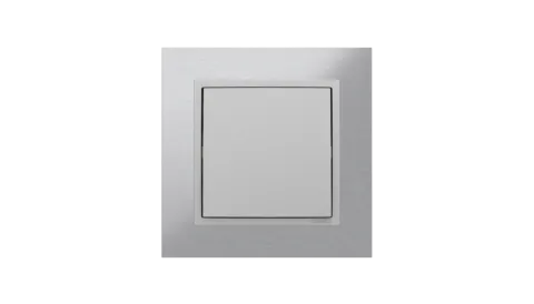 Comutador de Escada Inox/Alumina, Logus 90 Metallo - Kit Completo
