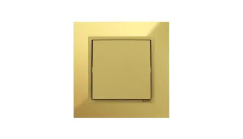Comutador de Escada Ouro/Dourado, Logus 90 Metallo - Kit Completo