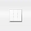 Comutador de Escada Triplo Branco LS 990 - JUNG - Kit Completo