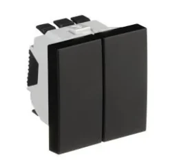 Comutador de luste preto mate, 45061 SPM - Série Quadro 45 - Efapel