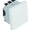 Comutador de lustre Efapel, 45061 Branco - Série Quadro 45