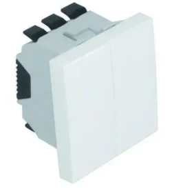 Comutador de lustre Efapel, 45061 Branco - Série Quadro 45