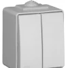Comutador de lustre estanque 16A 250VAC IP65 cinzento - Efapel 48061CCZ