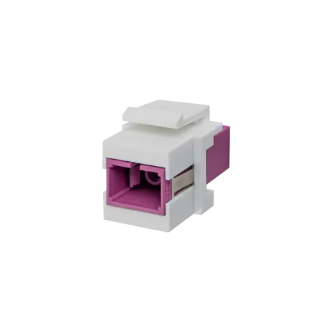 Conector keystone para fibra ótica violeta SCOM4EV JUNG SCOM4EV