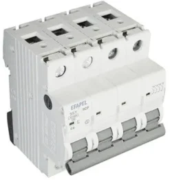 Disjuntor Tetrapolar Efapel 10A 4P 4.5ka 55110 4CP