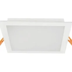 Downlight Quadrado Led 225MM 24W 2400Lm 2700K, 4000K E 6500K BRANCO
