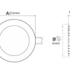 Downlight Redondo Led 225MM 30W 3000Lm 2700k, 4000K e 6500k BRANCO