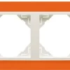 Espelho duplo branco EFAPEL 90920 TJB - Laranja/Gelo - Série Logus 90 Animato