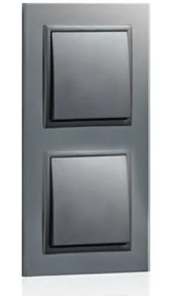 Espelho Duplo Crómio/Gris EFAPEL 90920 TRS Série LOGUS 90
