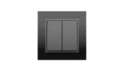 Espelho simples em cristal negro, Gris, Logus 90 - Efapel - 90910 TES