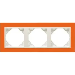 Espelho triplo branco EFAPEL 90930 TJB - Laranja/Gelo - Série Logus 90 Animato