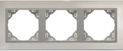Espelho triplo inox/alumina EFAPEL 90930 TIA Série Logus 90