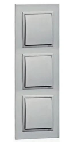 Espelho triplo inox/alumina EFAPEL 90930 TIA Série Logus 90