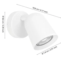 Foco de parede branco CAMALDOLI 901945 - Eglo