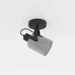Foco de Parede com Vidro Vaporizado Preto BERREGAS EGLO 99052