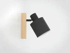 Foco de Parede e Teto com Abajur de Tecido Preto BATALLAS EGLO 99488