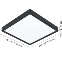 Foco de Superfície LED Preto com Proteção IP44 ARGOLIS 2 EGLO 900281