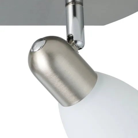 Foco de Teto com Dois Focos Móveis e Vidro Branco Acetinado ENEA EGLO 90984