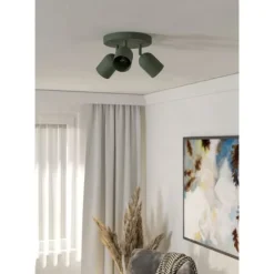Foco de Teto com 3 Lâmpadas Verde Lodão TILSTON EGLO 44134