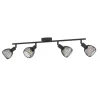 Foco de Teto de Quatro Luzes Preto SONNINO EGLO 901042