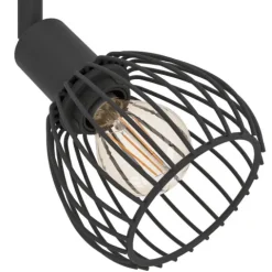 Foco de Teto de Quatro Luzes Preto SONNINO EGLO 901042