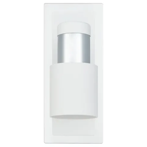 Foco LED de Parede com Corpo Metálico Branco e Cromado DAVIDA EGLO 92084
