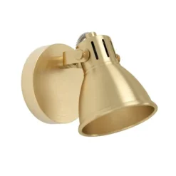 Foco LED de Parede com Suporte Metálico Latão Escovado SERAS EGLO 900169