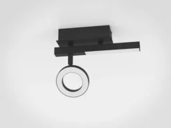 Foco LED de Parede com Suporte em Metal Preto CARDILLIO 2 EGLO 900513