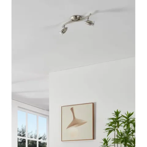 Foco LED de Parede e Teto Ajustável Níquel Fosco e Cromado MAGNUM-LED EGLO 92642