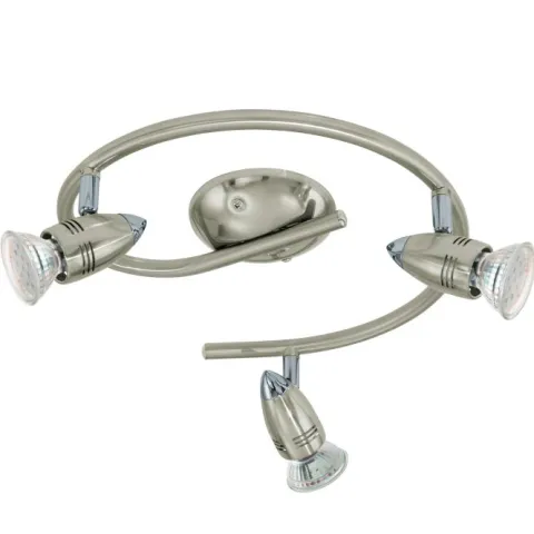 Foco LED de Parede e Teto Ajustável Níquel Fosco e Cromado MAGNUM-LED EGLO 92643