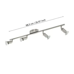 Foco LED de Parede e Teto com 4 Cabeças Ajustáveis BUZZ-LED EGLO 92598