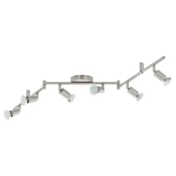Foco LED de Parede e Teto com 6 Cabeças Ajustáveis BUZZ-LED EGLO 92599