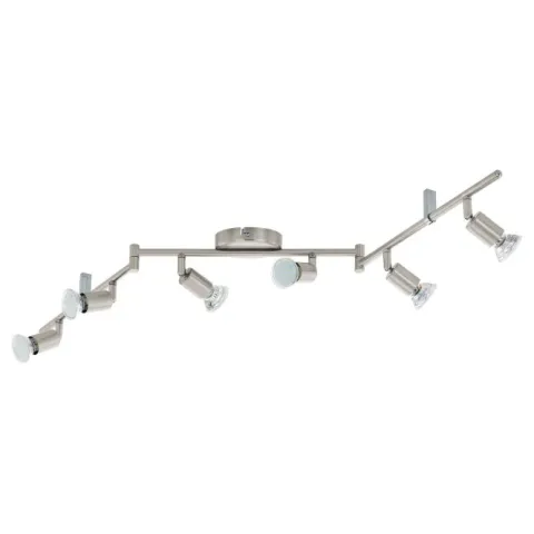 Foco LED de Parede e Teto com 6 Cabeças Ajustáveis BUZZ-LED EGLO 92599